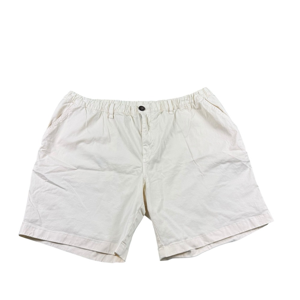 Chubbies Mens Light Yellow Cotton Chino Shorts 7" Inseam Size 2XL SM21CA00113